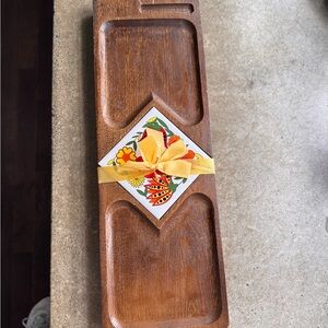 Vintage wood serving board